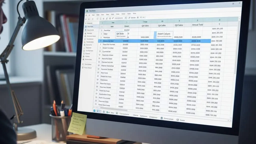 Memahami Struktur Dasar Spreadsheet Excel (c) Ilustrasi AI