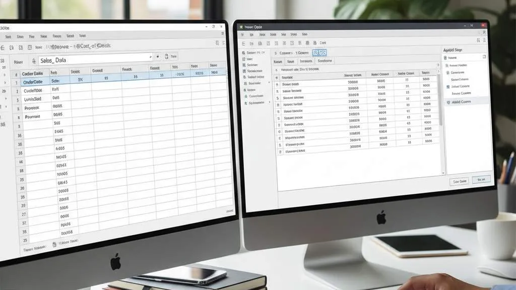 Penambahan Kolom dalam Tabel Excel dan Power Query (c) Ilustrasi AI