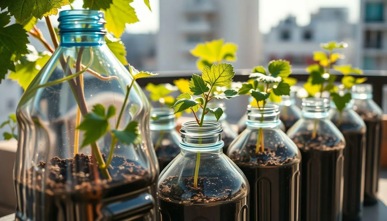 Pemanfaatan Botol Bekas dan Media Tanam Alternatif (c) Ilustrasi AI
