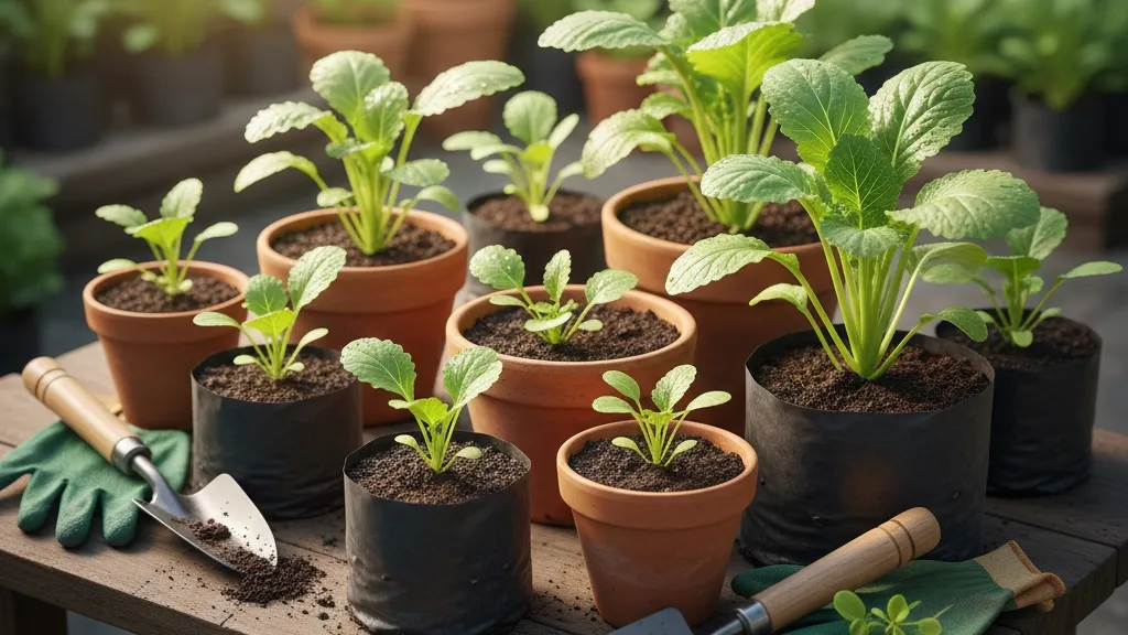 Cara Menanam Sayur Sawi di Pot dan Polybag (c) Ilustrasi AI