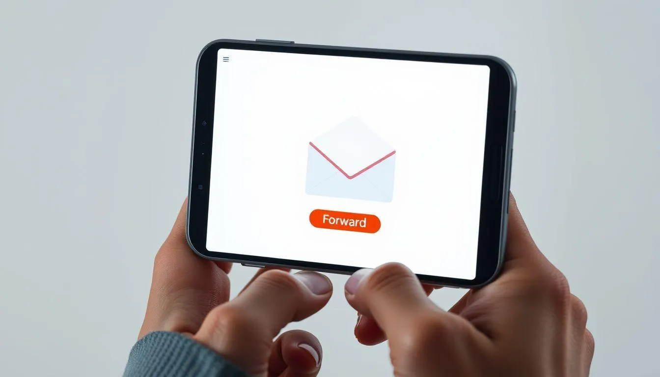 Cara Forward Email Melalui Aplikasi Mobile (c) Ilustrasi AI