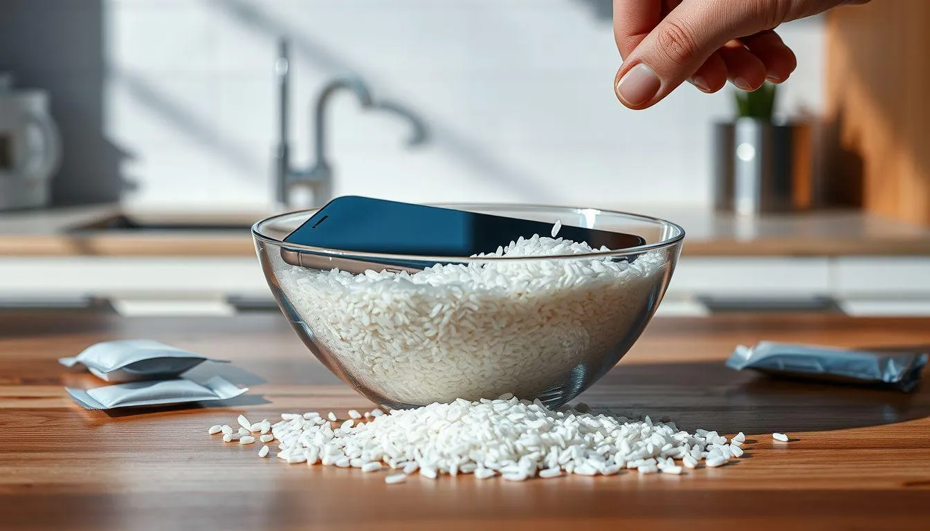 Teknik Pengeringan Menggunakan Bahan Penyerap Kelembapan (c) Ilustrasi AI