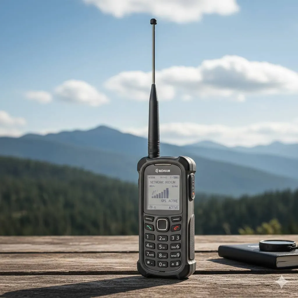 Langkah-Langkah Mengoperasikan Handphone Satelit (c) Ilustrasi AI