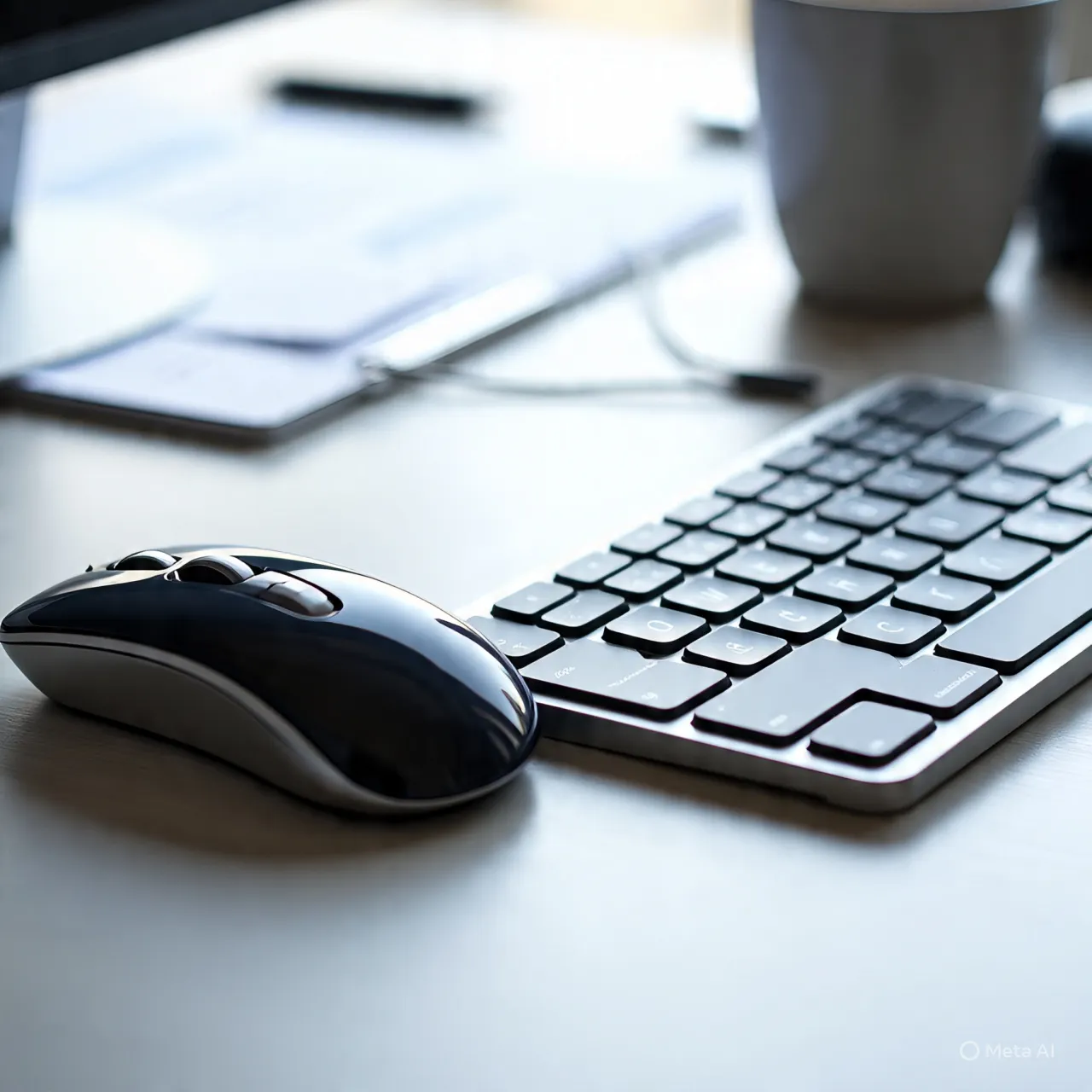 Operasi Dasar Cara Menggunakan Mouse (c) Ilustrasi AI