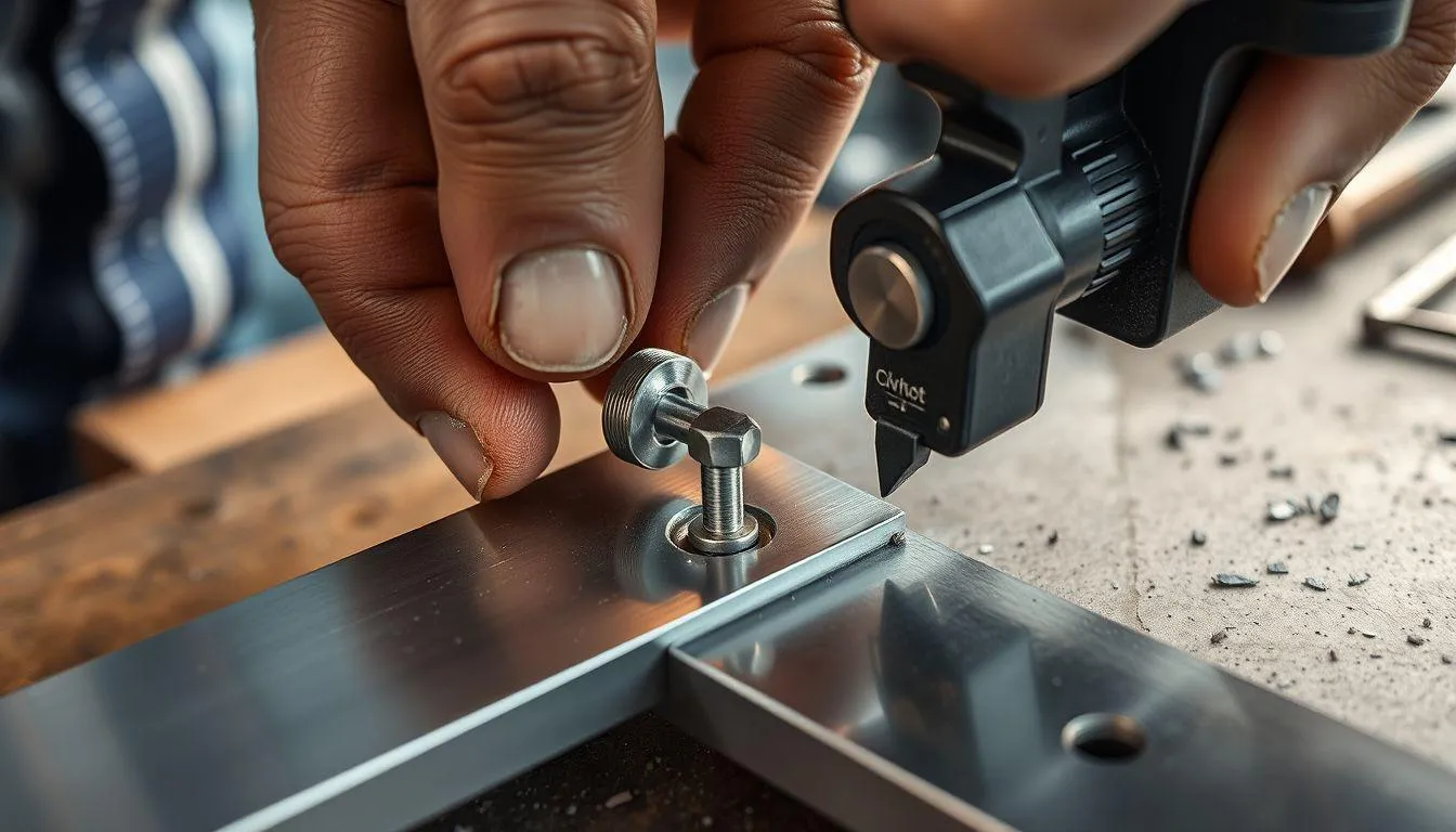 4. Cara Memasang Paku Rivet pada Material Logam (c) Ilustrasi AI