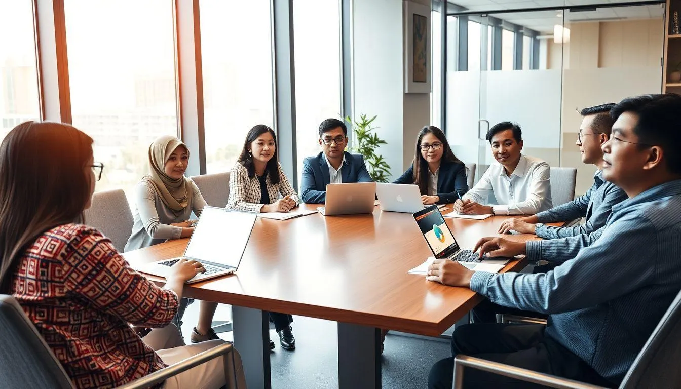 Perbedaan Konteks Formal dan Informal (c) Ilustrasi AI