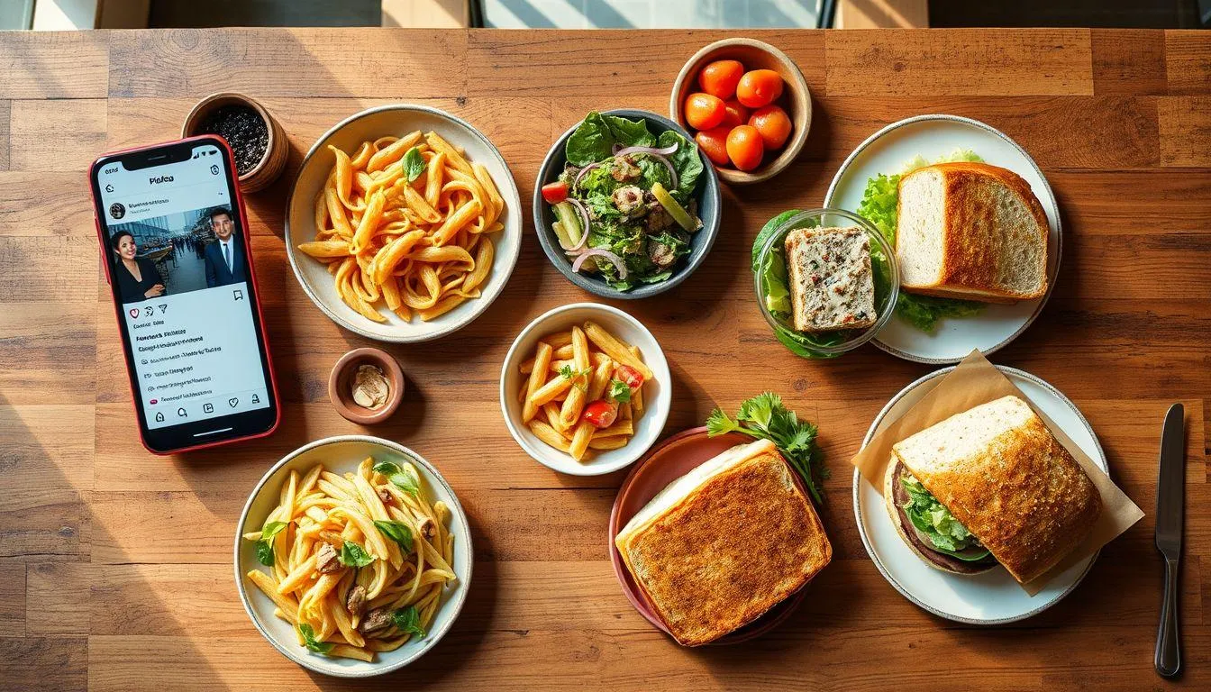 Strategi Hashtag untuk Lunch Caption IG (c) Ilustrasi AI