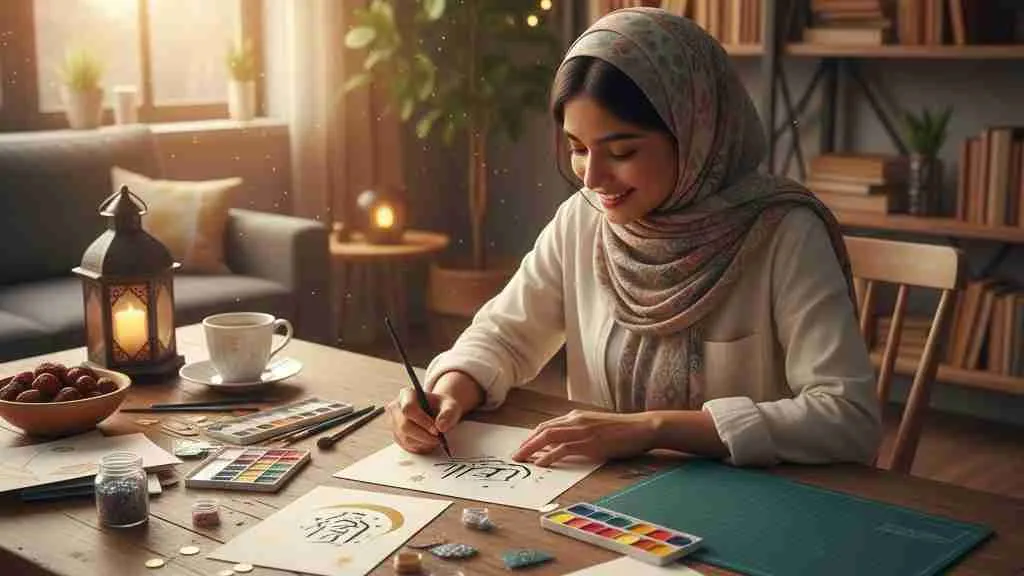 Langkah-langkah Membuat Kartu Ucapan Ramadhan Manual (c) Ilustrasi AI