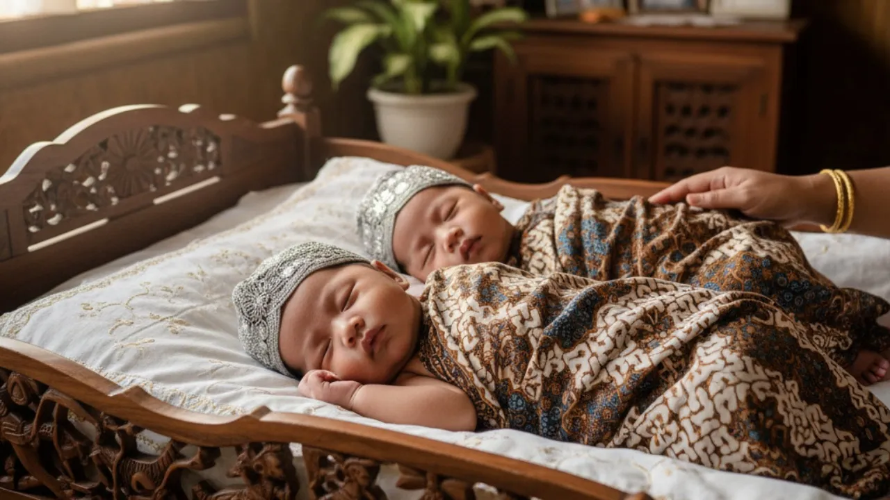 Nama Bayi Laki-Laki Kembar Sanskerta dan Makna Filosofisnya (c) Ilustrasi AI