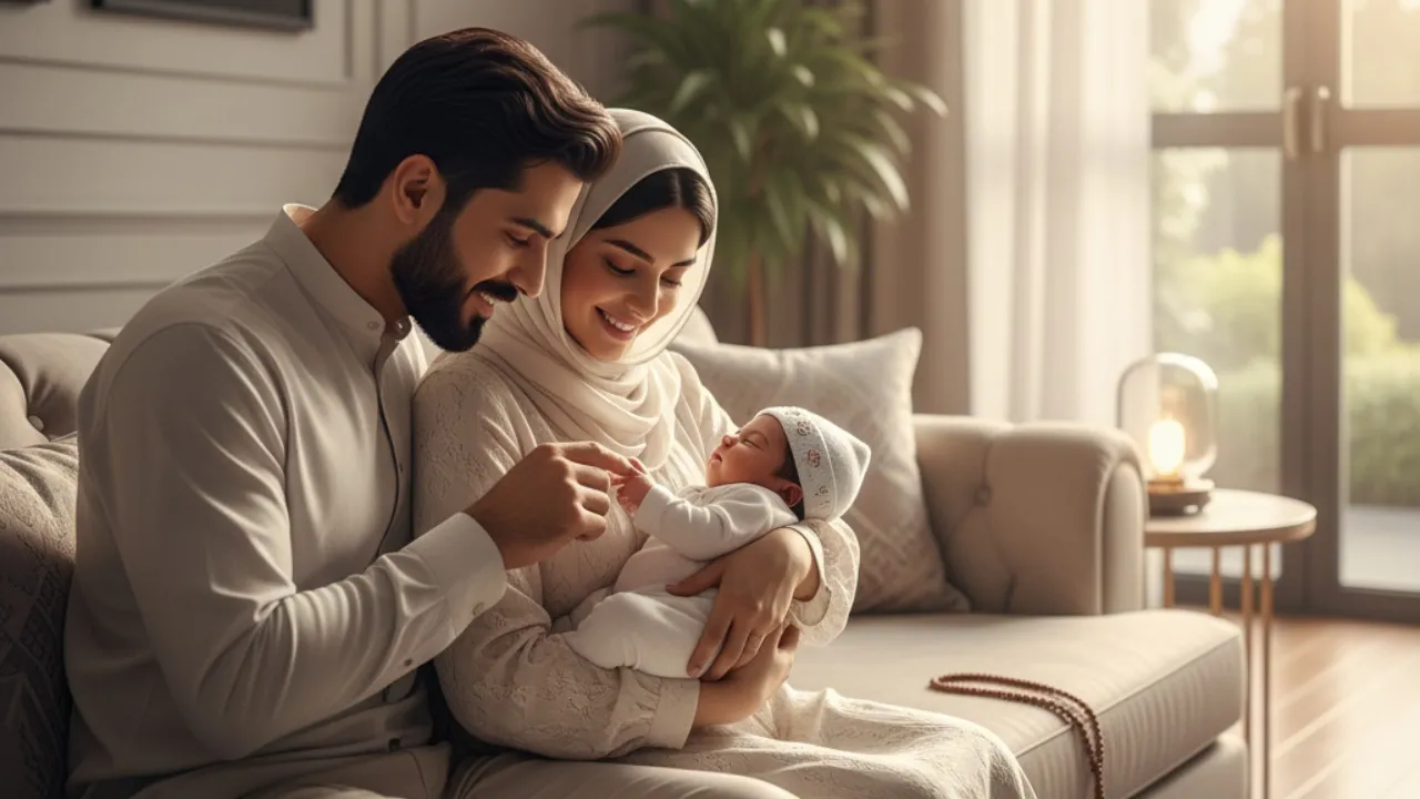 Tips Memilih Nama Bayi Laki-Laki Bahasa Arab (c) Ilustrasi AI