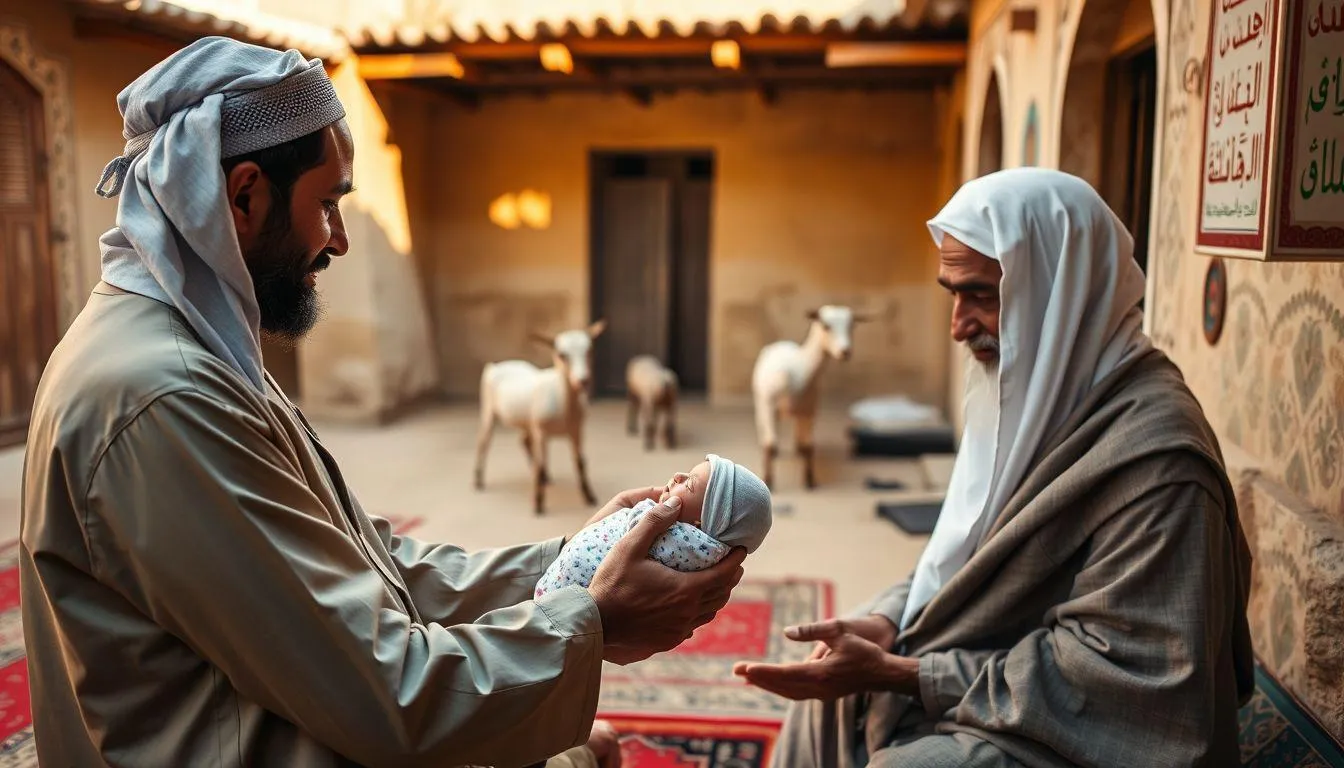 Tradisi Akikah dan Pemberian Nama (c) Ilustrasi AI