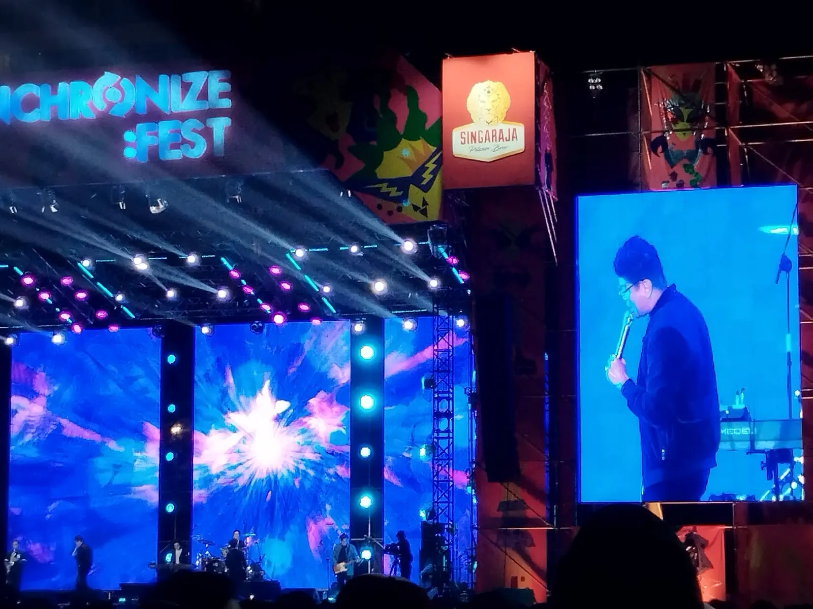 Penampilan Kangen Band di Synchronize Fest 2025 (Credit: KapanLagi/Fikri Alfi Rosyadi)