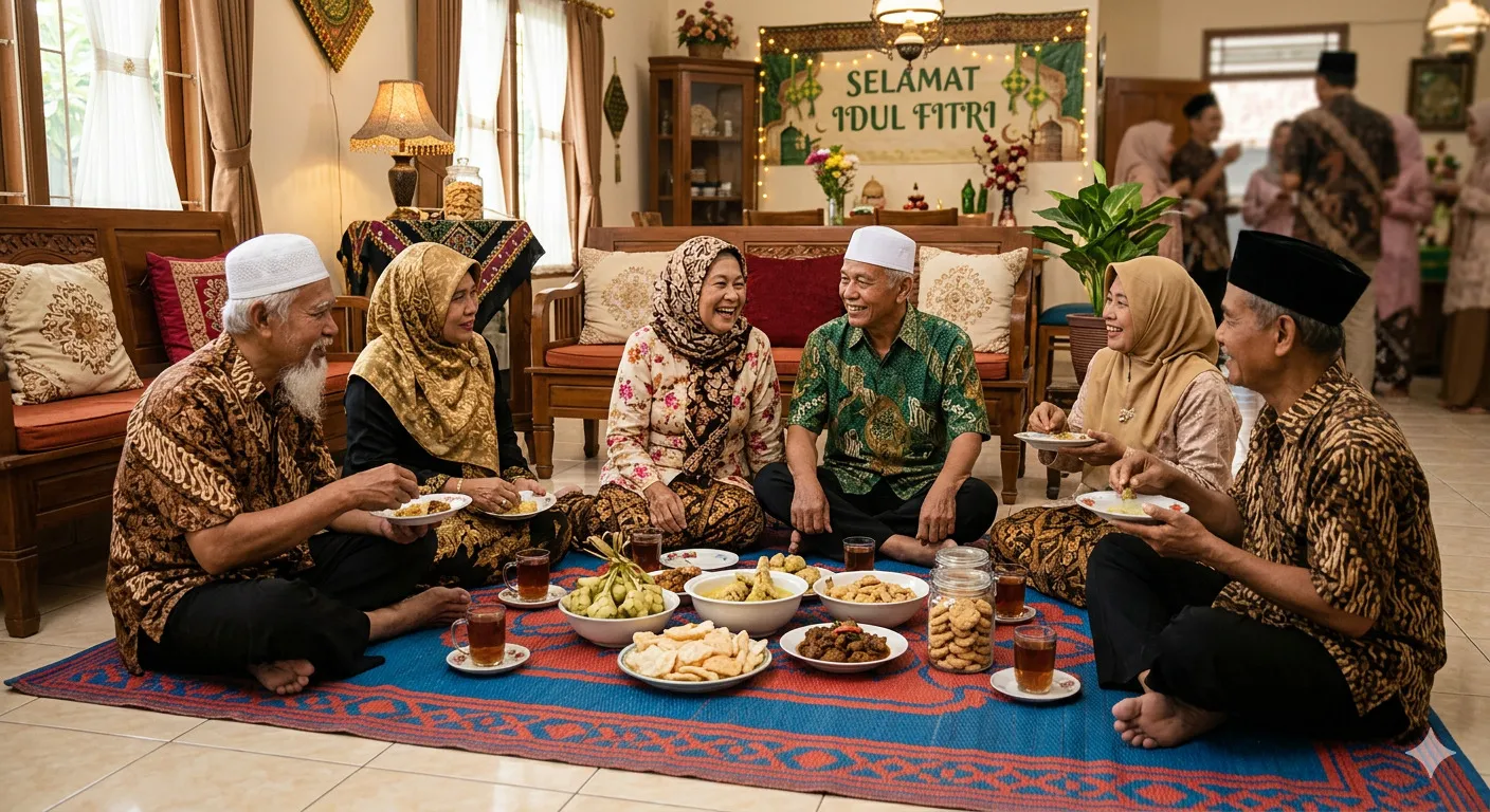 Pantun Idul Fitri 2026 Bahasa Jawa Halus (Krama) (c) Ilustrasi AI