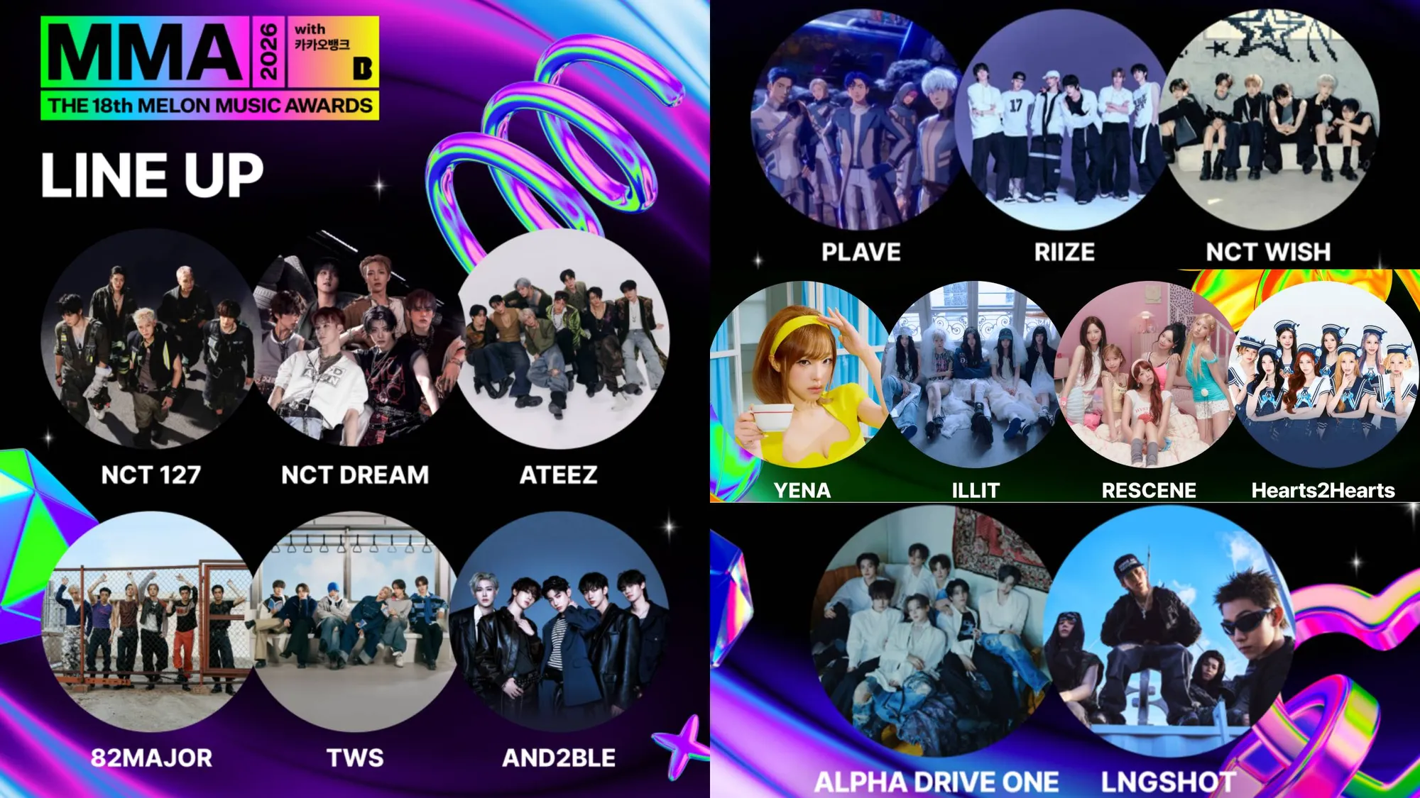 Line up artist Melon Music Awards 2026 (MMA 2026)
