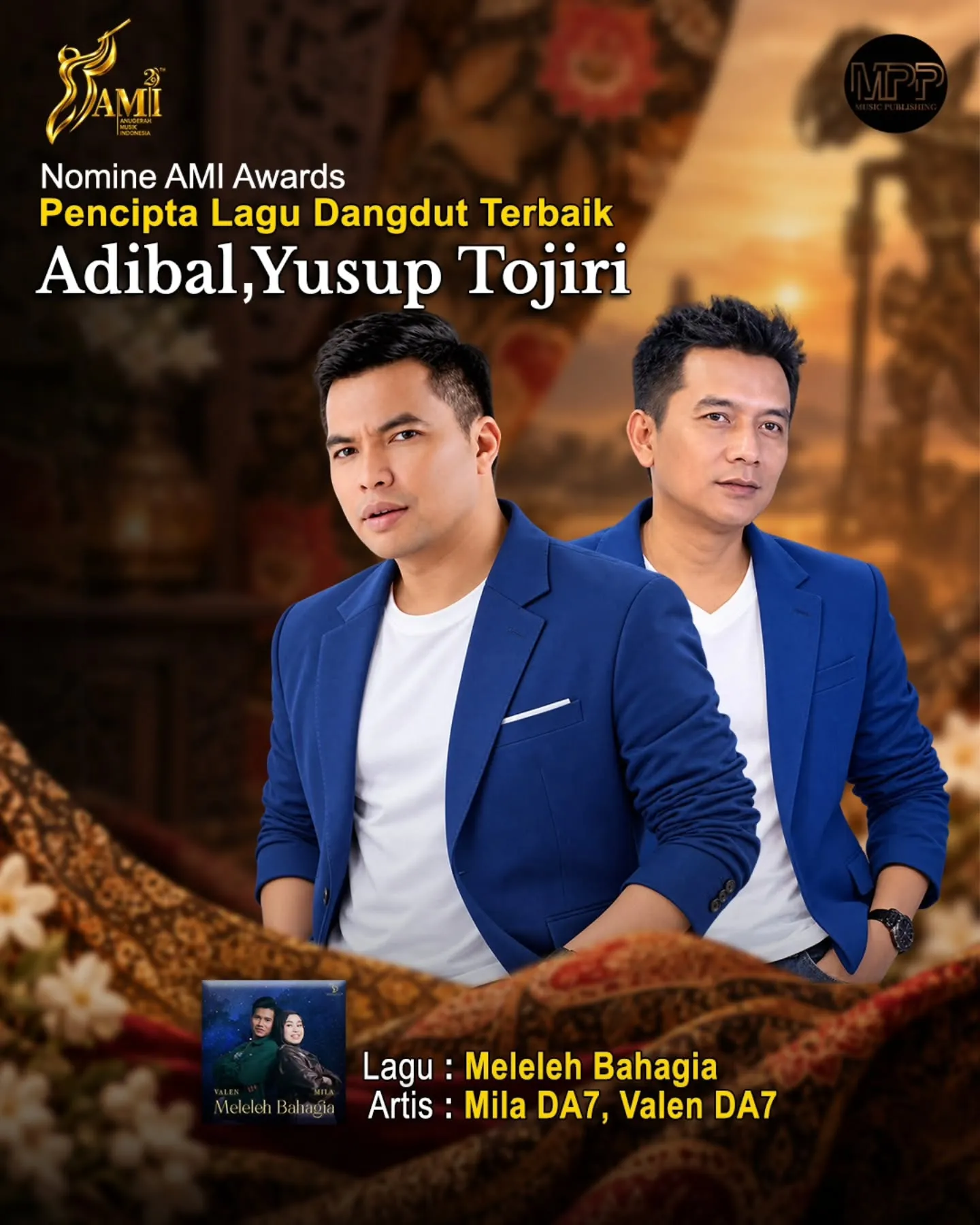 Pencipta lagu Meleleh Bahagia (credit: instagram.com/pt.maksipustakapersada)