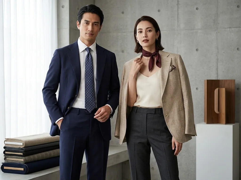 perbandingan jas dan blazer (AI generated)