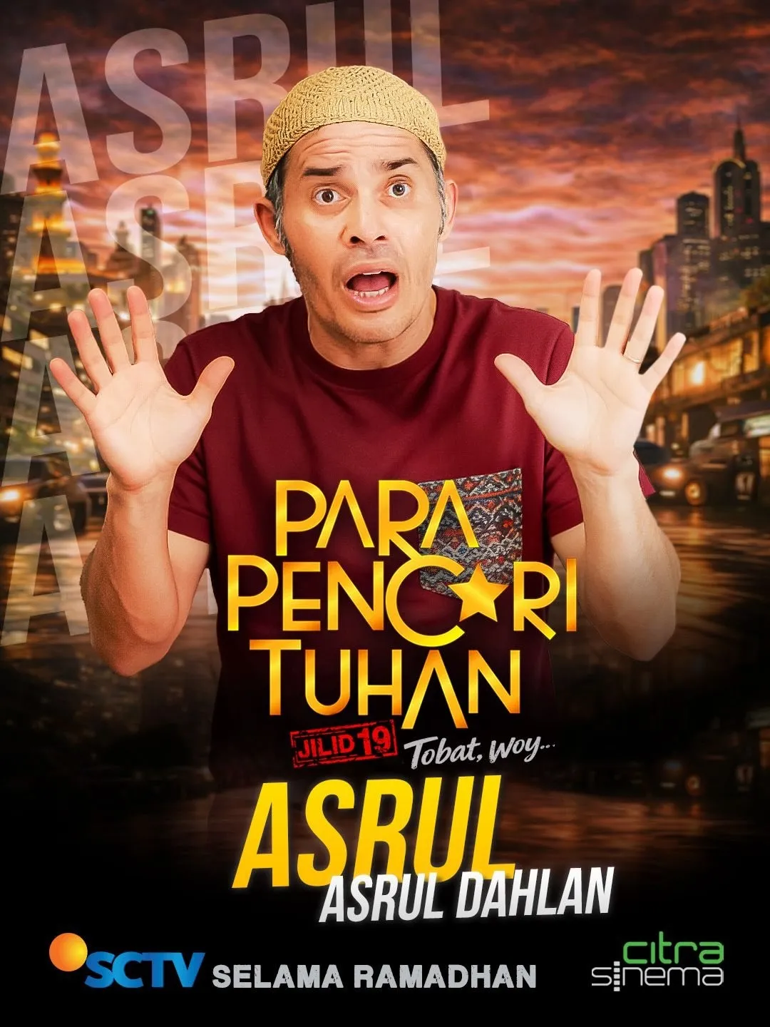 Asrul Dahlan pakai peci coklat Â© instagram.com/deddy_mizwar
