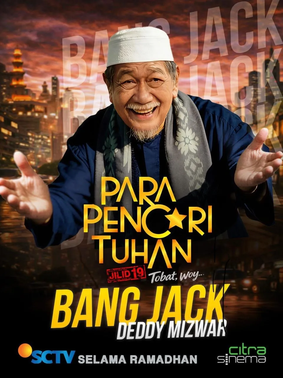Deddy Mizwar pakai peci putih Â© instagram.com/deddy_mizwar