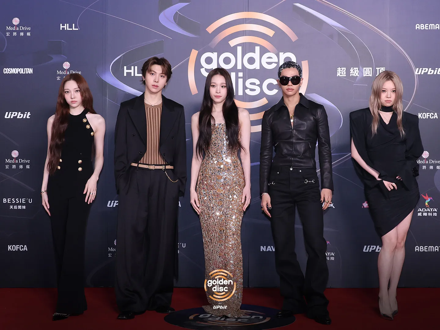 ALLDAY PROJECT di red carpet 40th GDA (credit: x.com/_GoldenDisc)