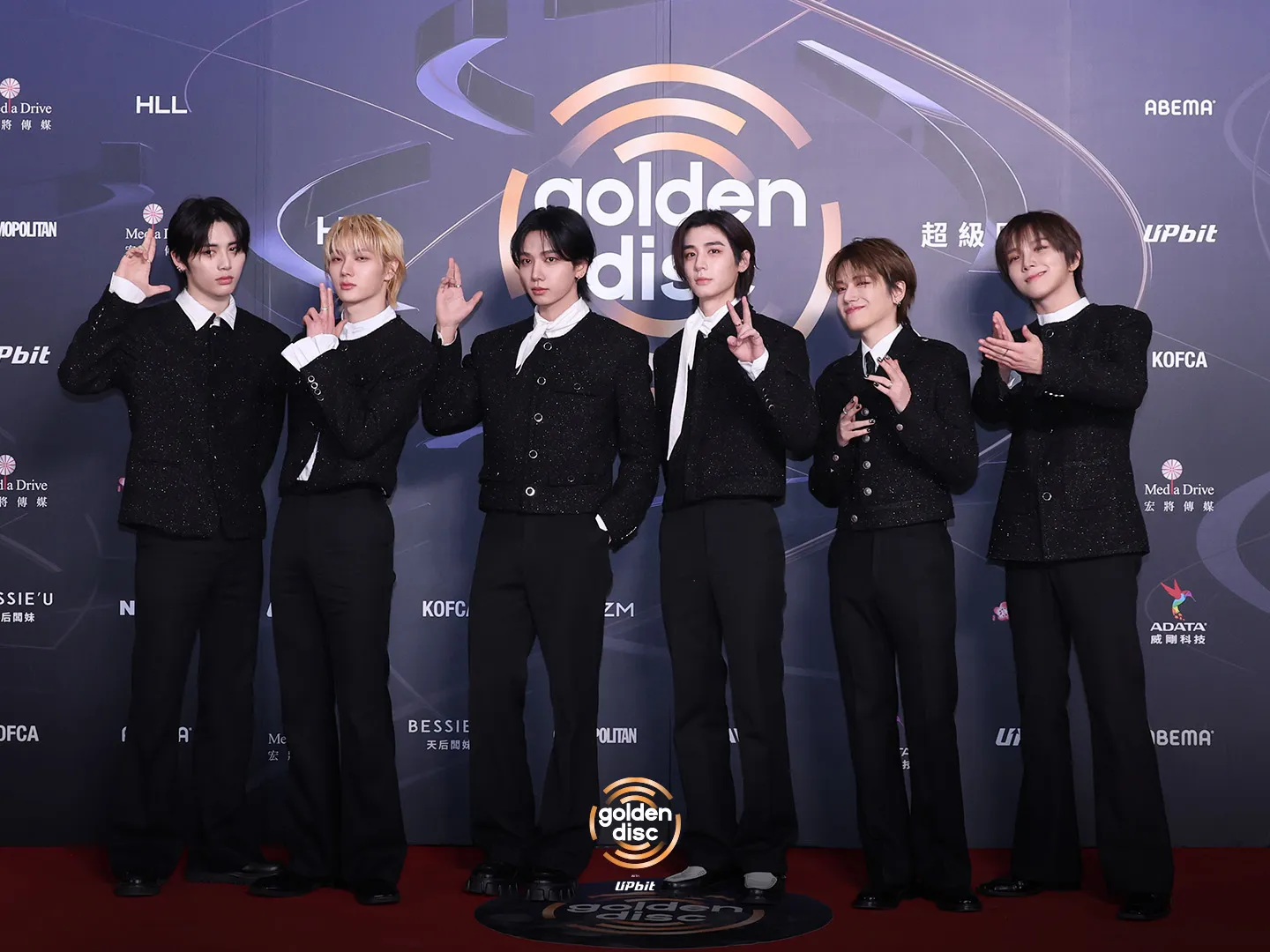 BOYNEXDOOR di red carpet 40th GDA (credit: x.com/_GoldenDisc)