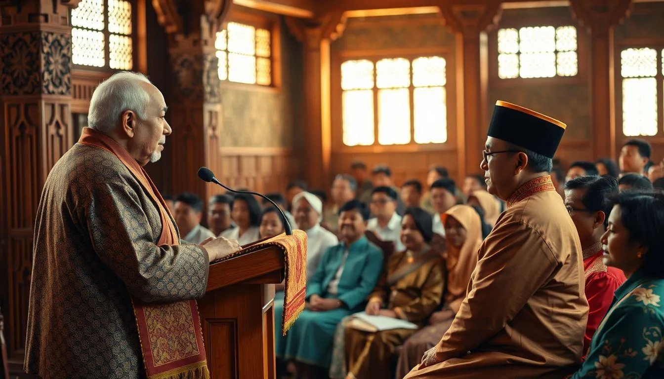 Struktur dan Komponen Pidato Ucapan Terima Kasih Bahasa Jawa (c) Ilustrasi AI