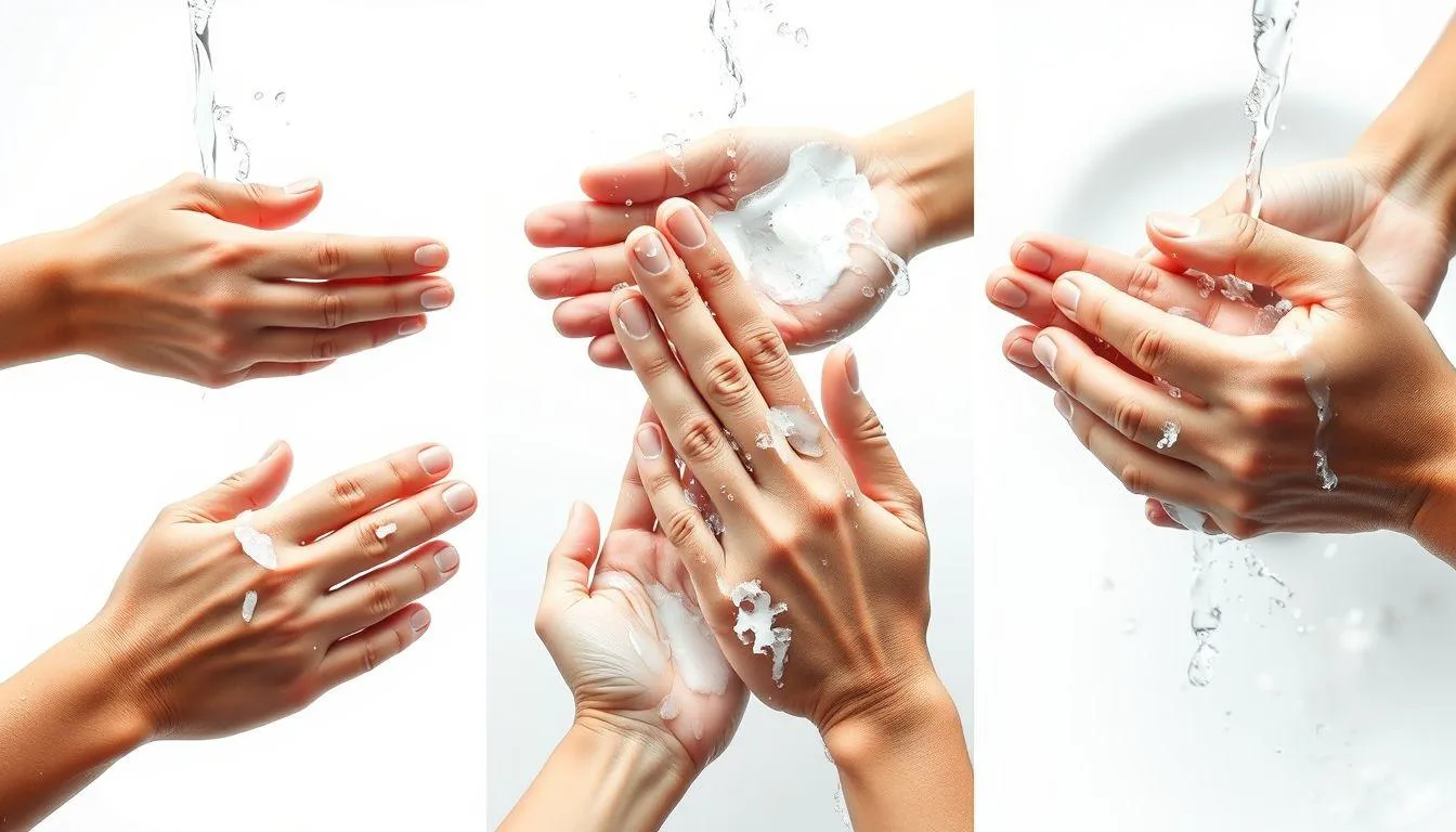 Elemen Penting dalam Poster Cara Mencuci Tangan (c) Ilustrasi AI