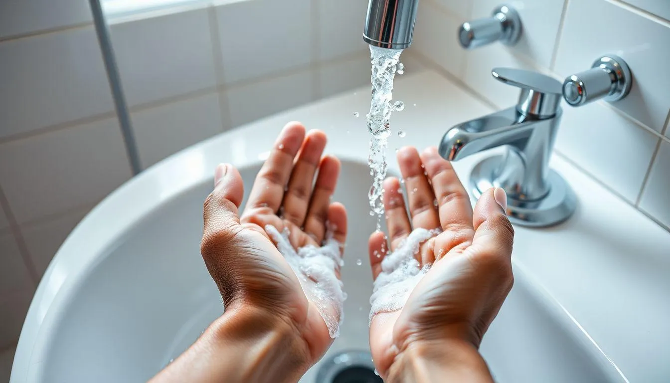 Jenis-Jenis Poster Cara Mencuci Tangan (c) Ilustrasi AI