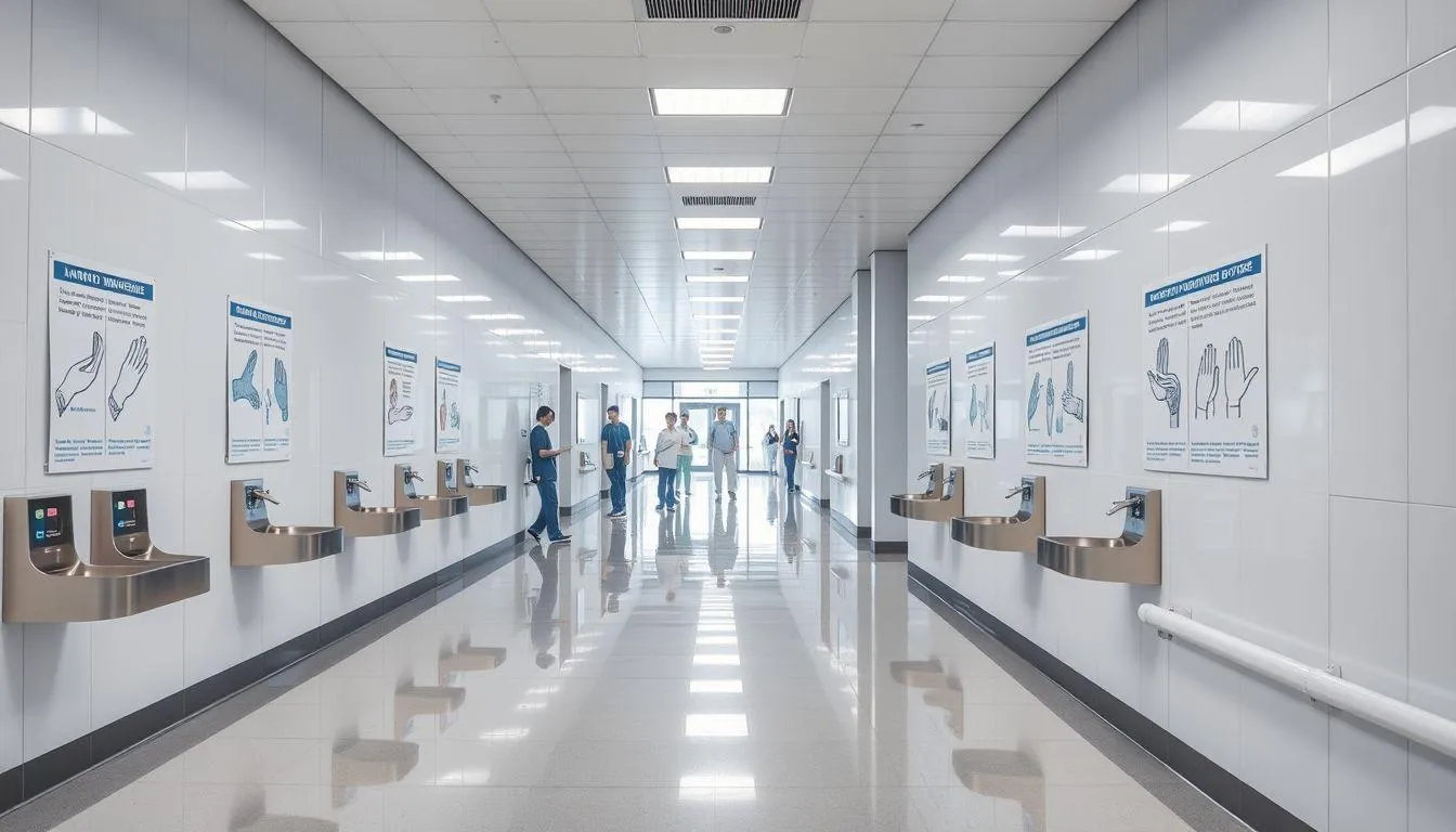 Lokasi Strategis Pemasangan Poster Cara Mencuci Tangan (c) Ilustrasi AI