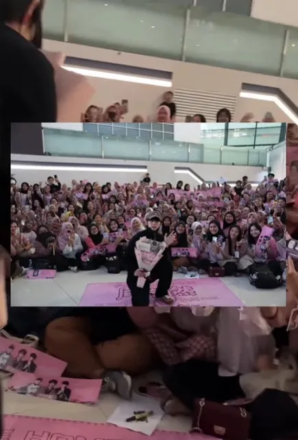 potret Zhou Yiran saat tiba di Indonesia/cr:Instagram @wetvindonesia