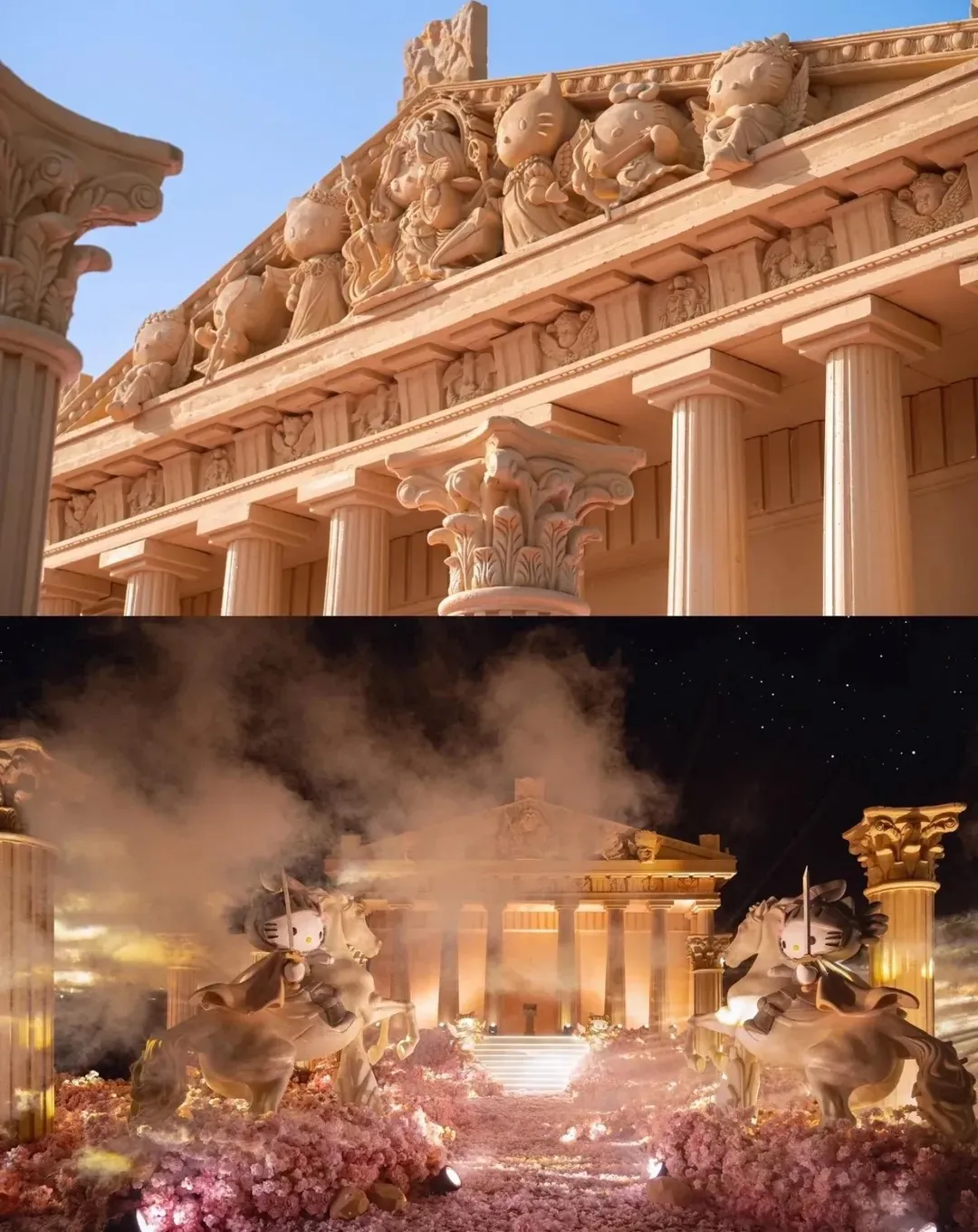 Pria di Hangzhou China bangun kuil Hello Kitty untuk lamar kekasih (credit:instagram.com/kindnessfact)