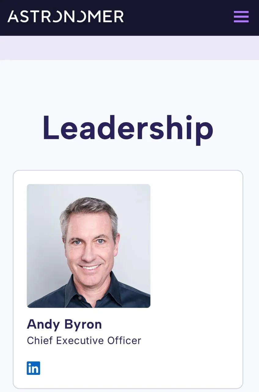 Pengalaman Kerja Andy Byron