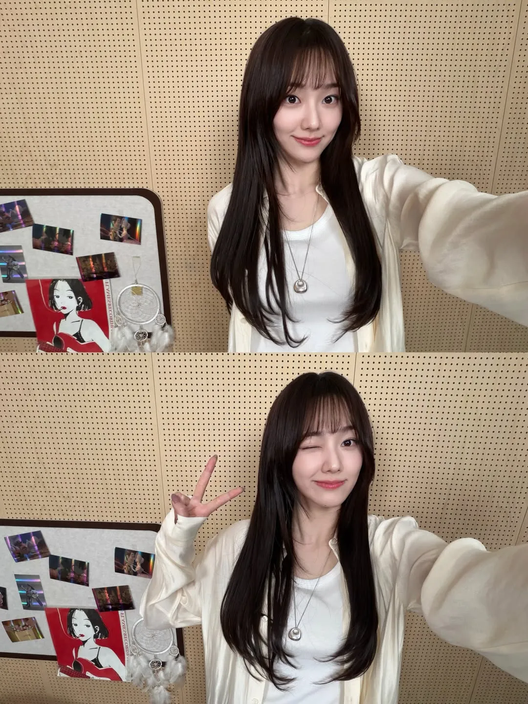 Kang Mi Na dengan pose cute / Instagram _happiness_o