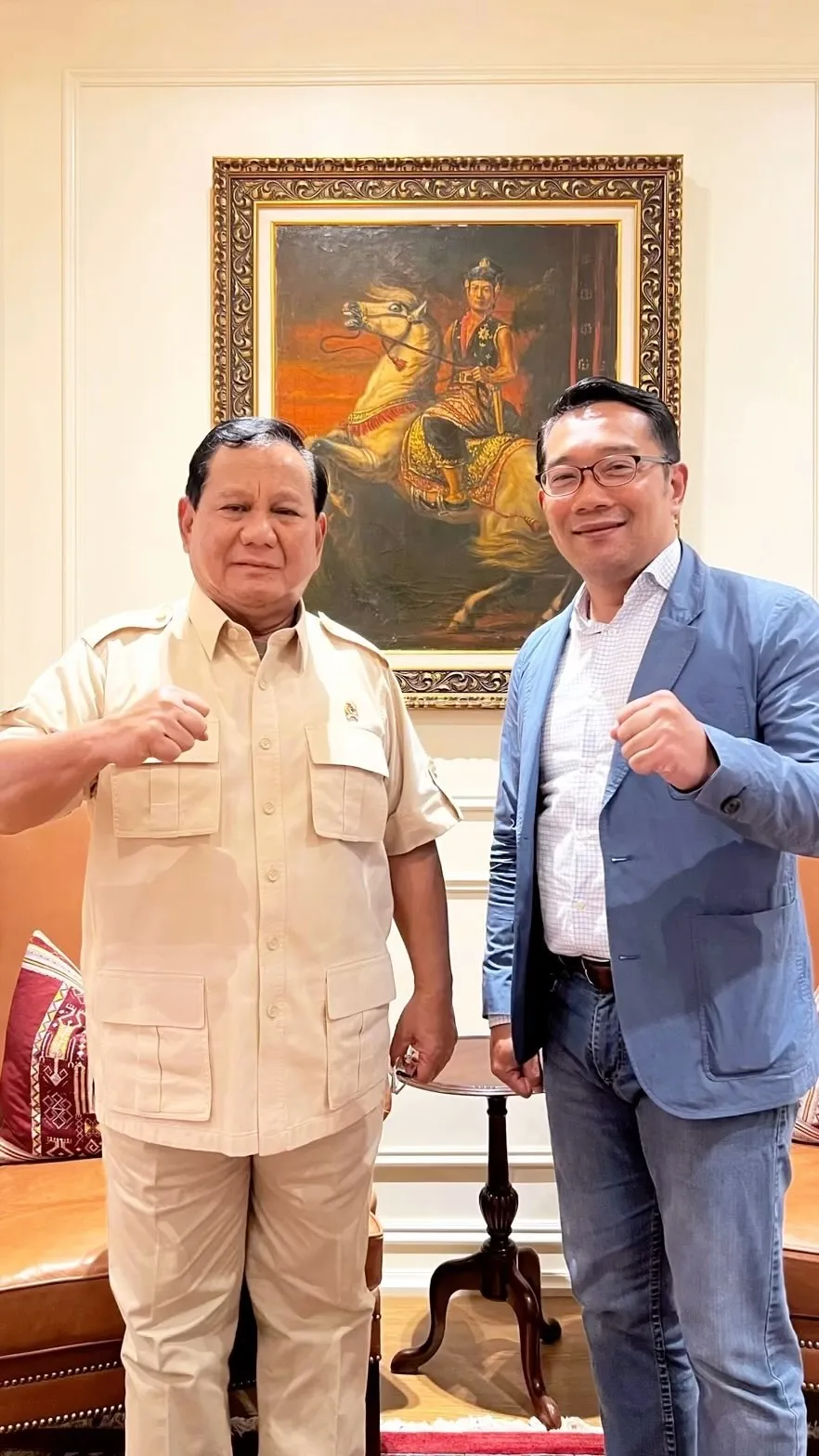 Ridwan Kamil Bersama Prabowo Subianto (credit: instagram.com/ridwankamil)