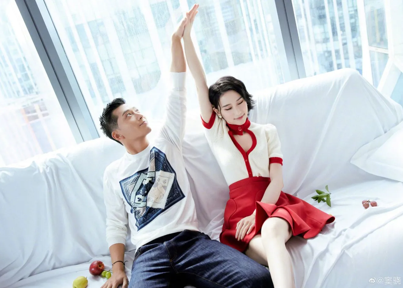 Potret Shawn Dou dan Istri (weibo.com)