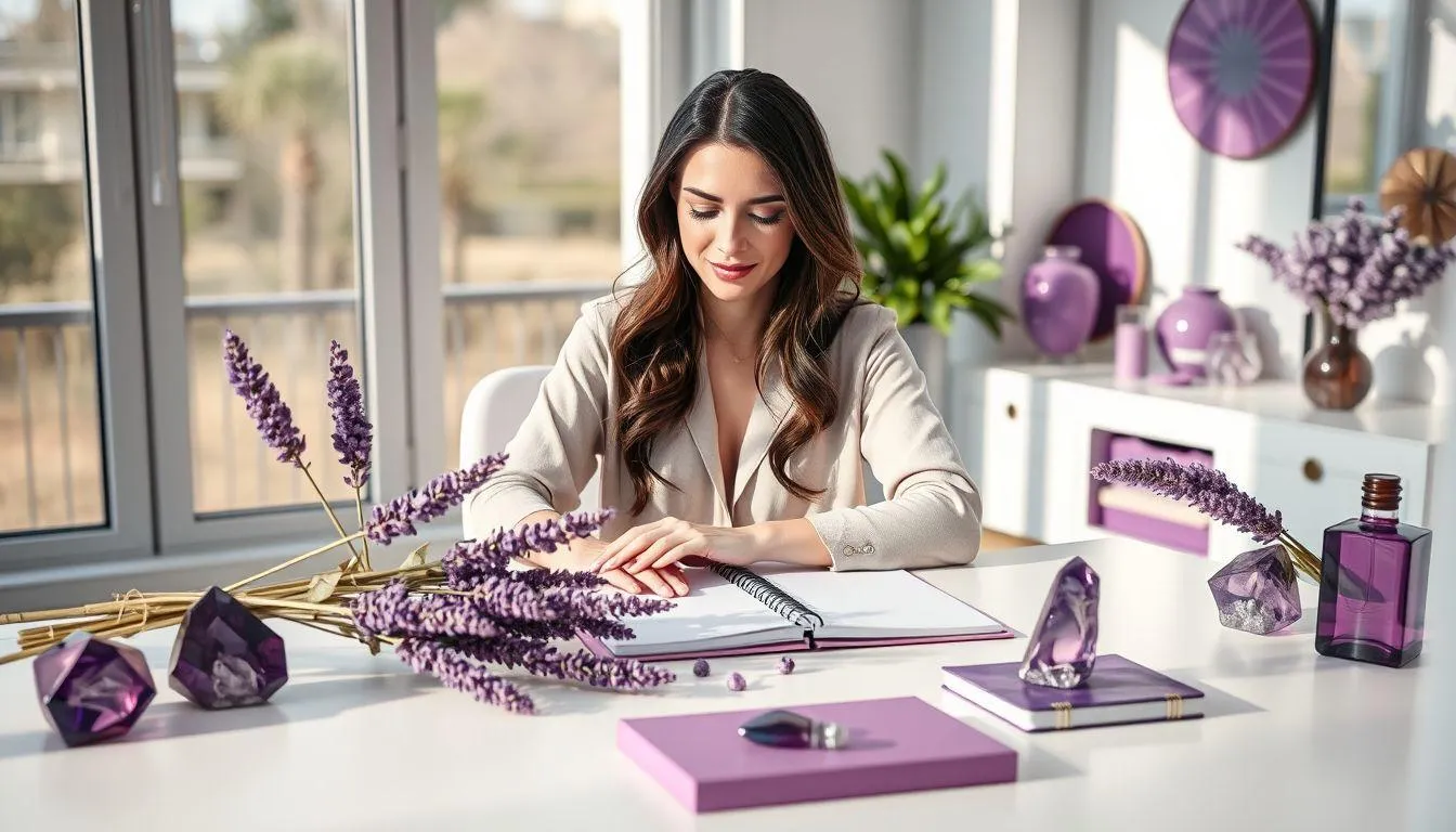 Jenis-Jenis Purple Caption IG yang Populer (c) Ilustrasi AI