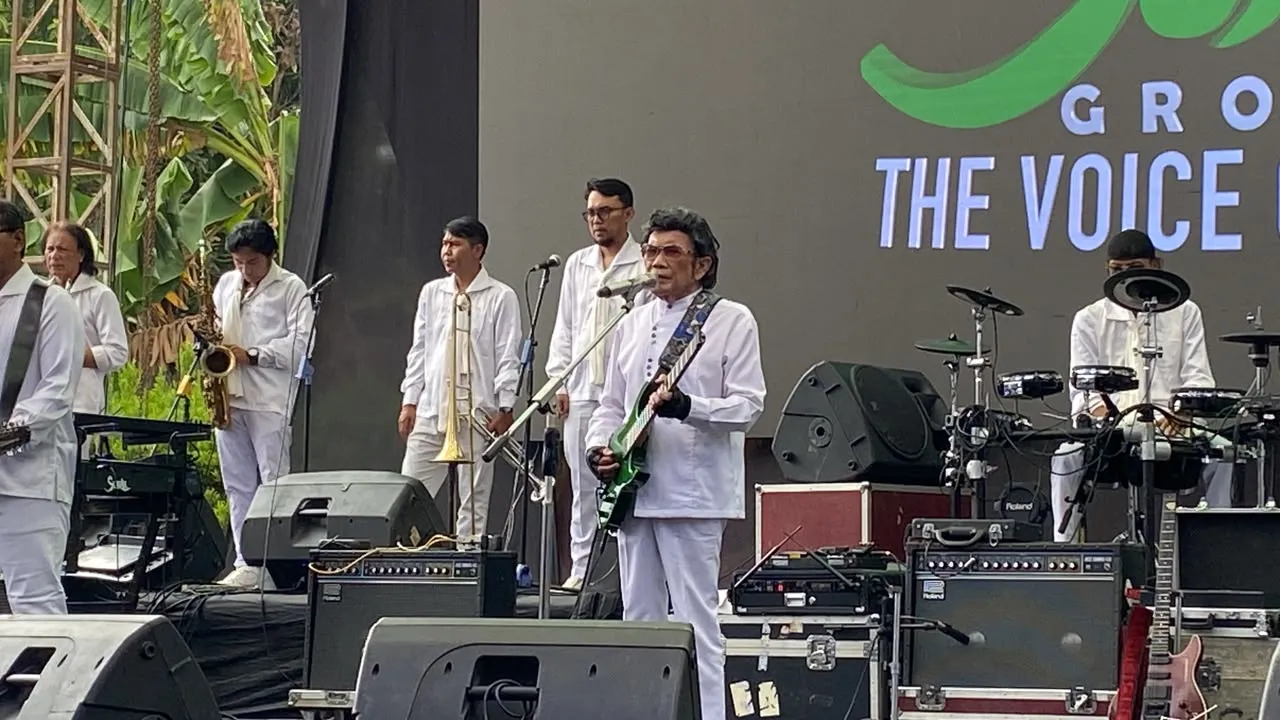Rhoma Irama ungkap bersyukur jadi kunci utama. (credit: KapanLagicom/Matias Purwanto)