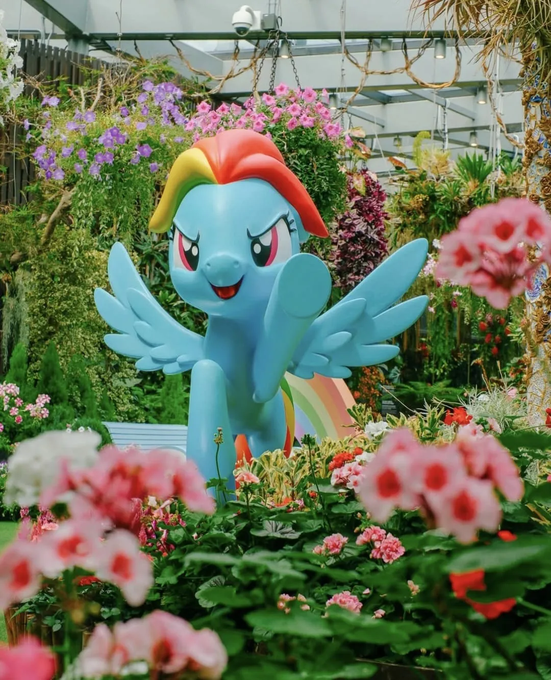 Tampilan karakter My Little Pony di Floral Fantasy.  (Instagram: Gardens by the Bay)