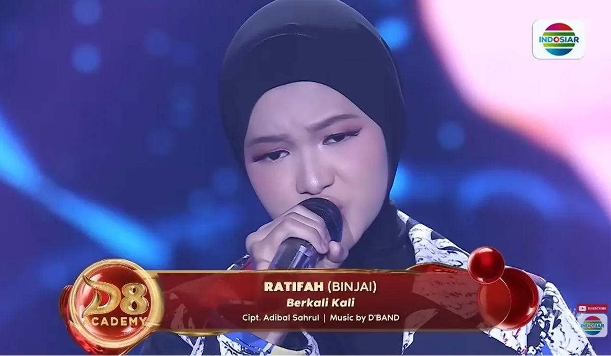 Ratifah bernyanyi/Youtube/Indosiar