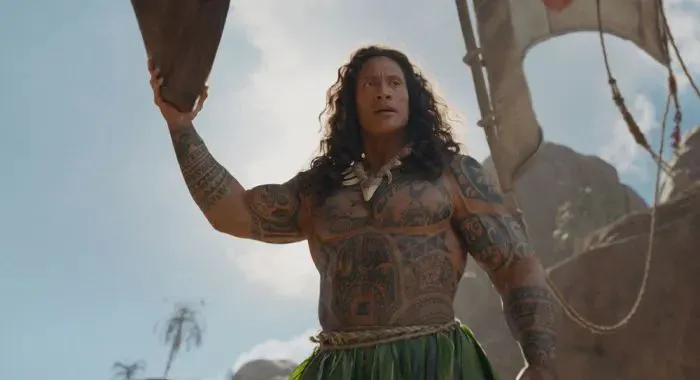 Dwayne Johnson di MOANA (credit: Disney)