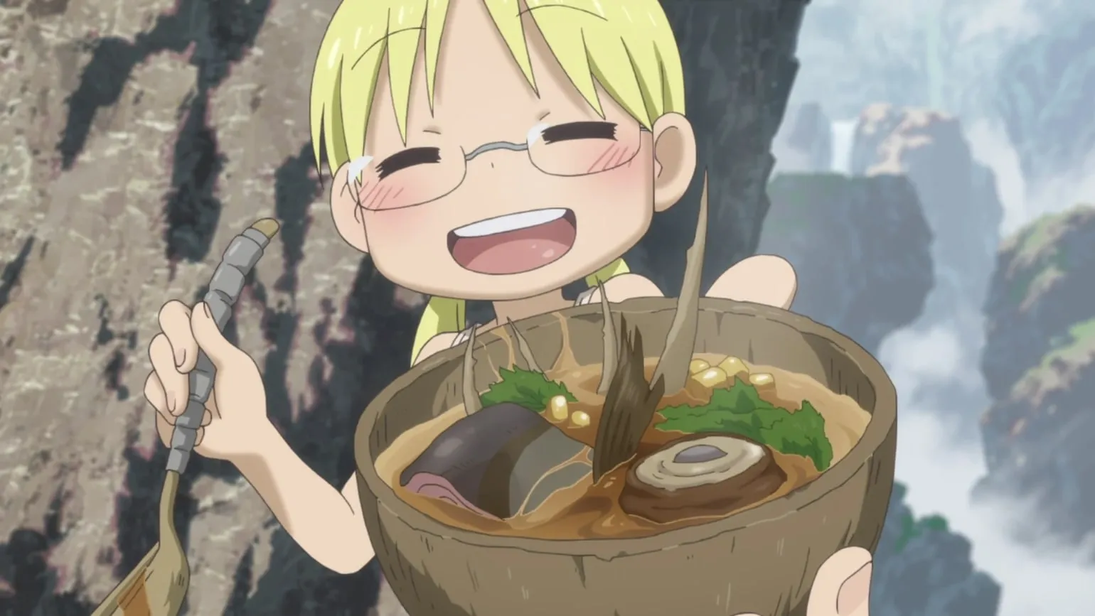 Adegan kuliner di Made in Abyss