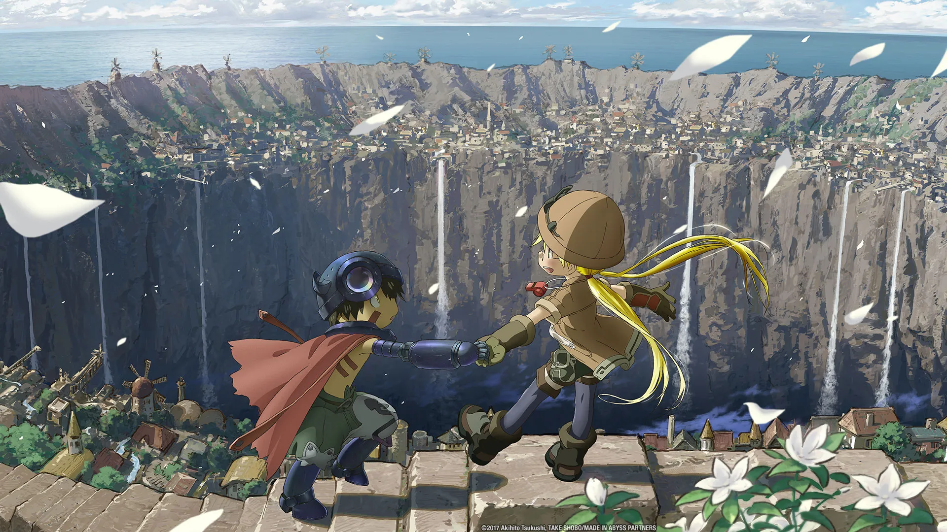 Visual landscape yang cantik dari Made in Abyss. 