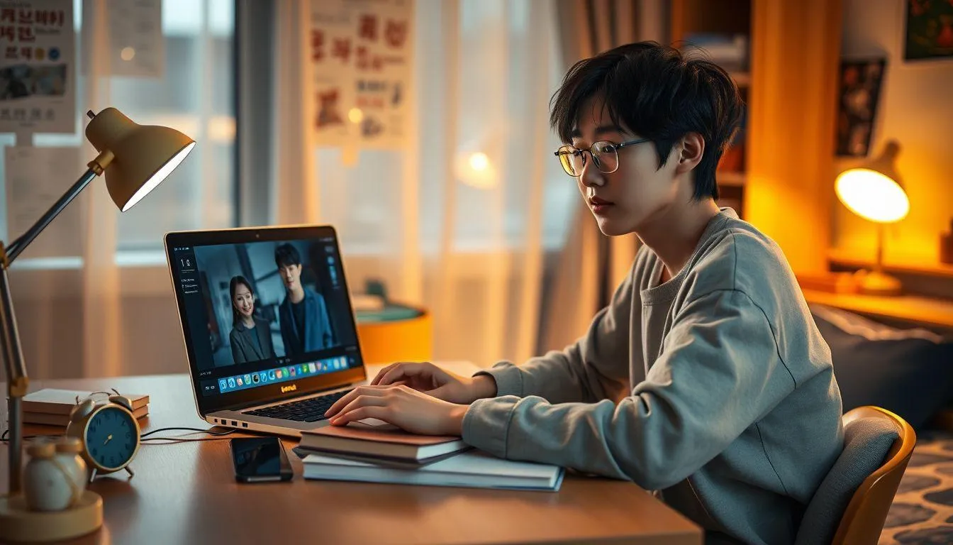 Tips Menonton Drama Korea Komedi Agar Tetap Produktif (c) Ilustrasi AI