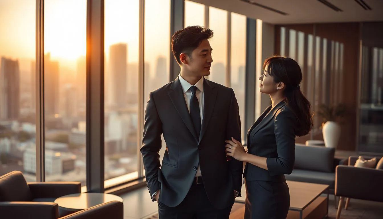 Alasan Drama Korea Tentang CEO Cocok Ditonton Bareng Pacar (c) Ilustrasi AI
