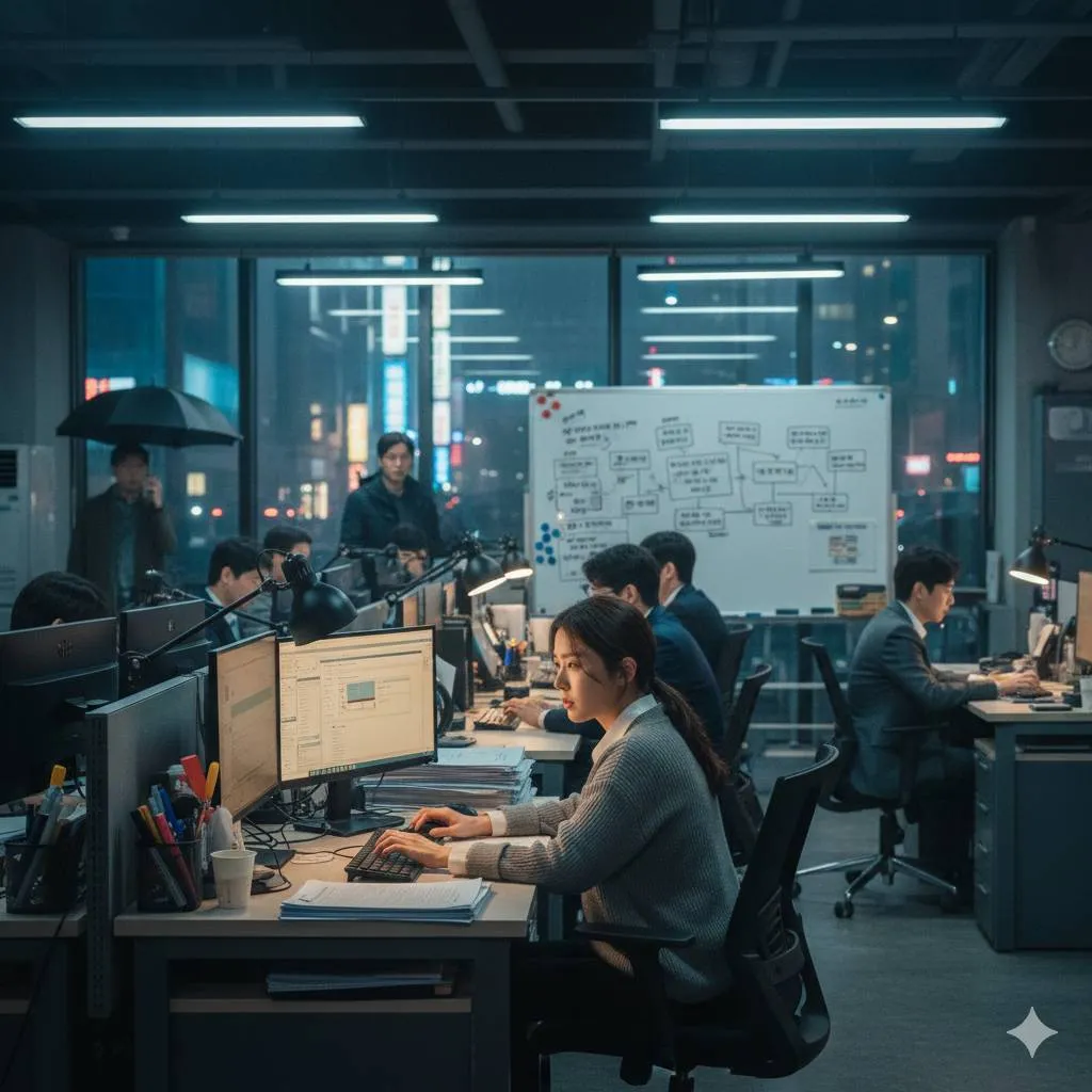 Mengapa Drama Korea Kantor Cocok untuk Pekerja? (c) Ilustrasi AI