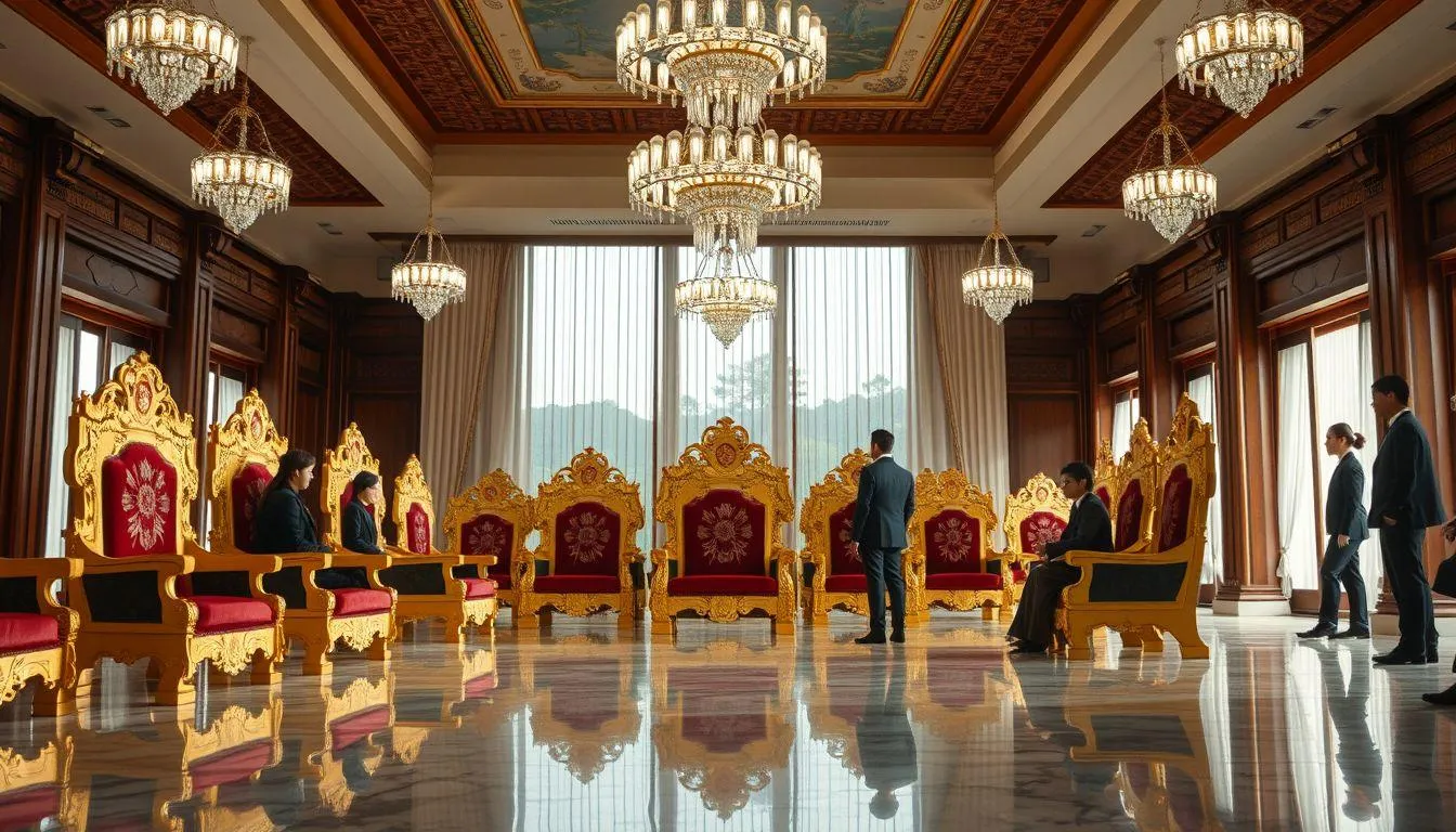 Suasana istana (c) Ilustrasi AI