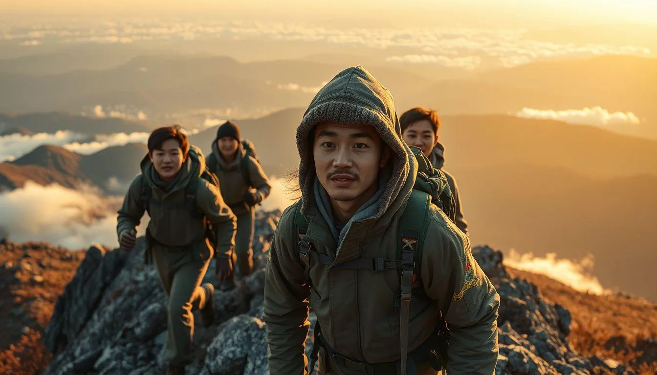 Mengapa Drama Korea Tentang Pendaki Gunung Menarik untuk Ditonton? (c) Ilustrasi AI