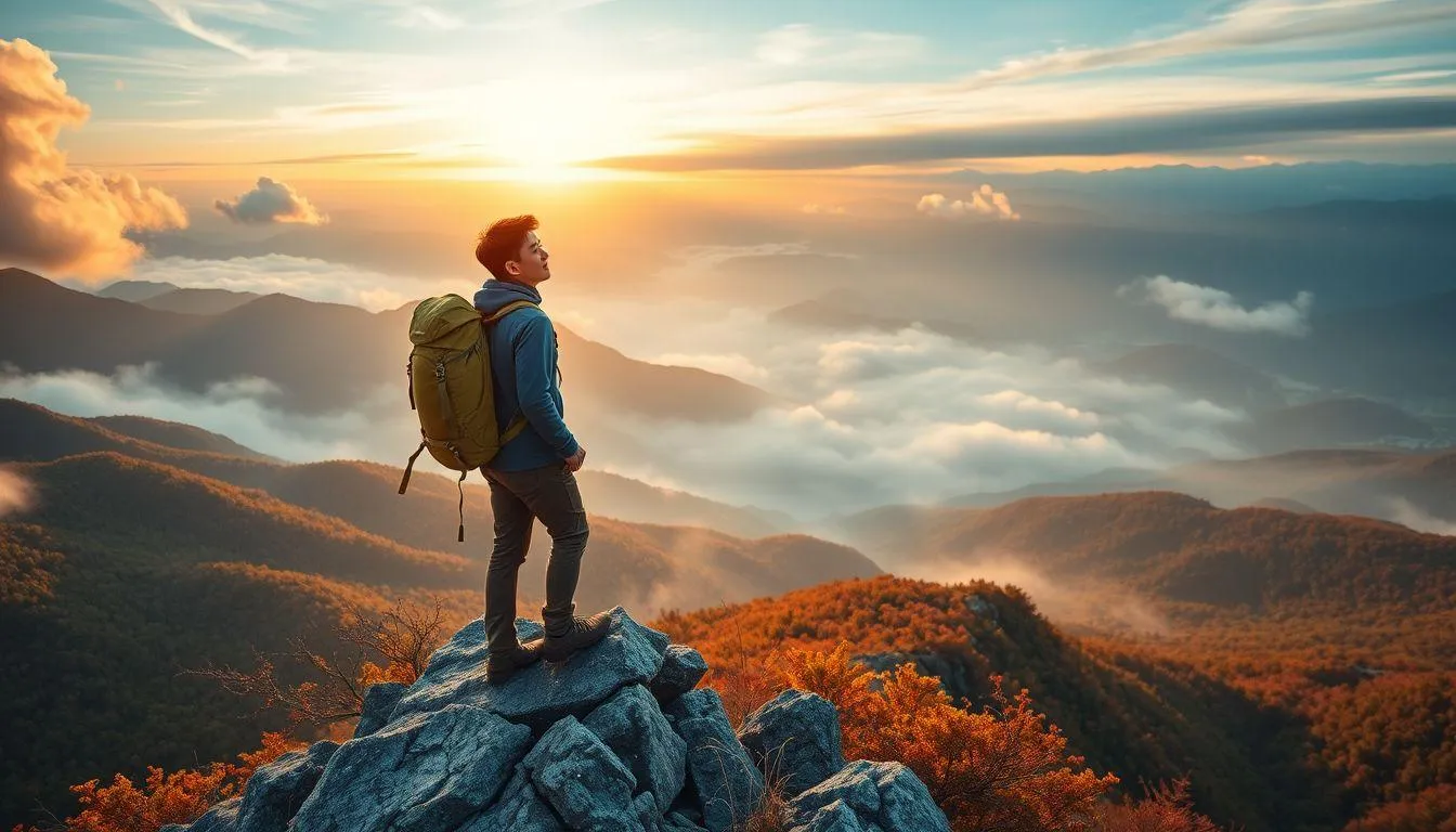 Tips Menikmati Drama Korea Bertema Pendakian Gunung (c) Ilustrasi AI