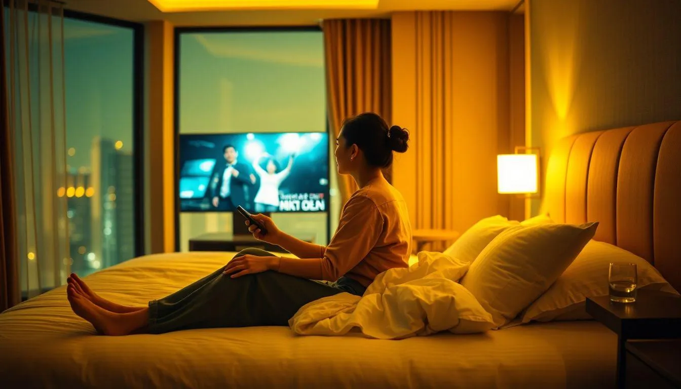 Mengapa Drama Korea Thriller Cocok Ditonton di Hotel (c) Ilustrasi AI