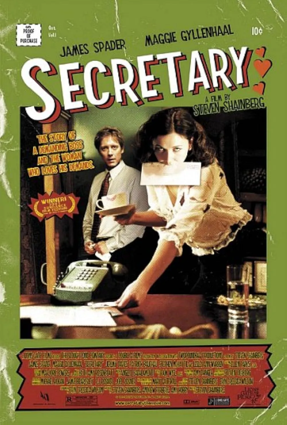 Poster SECRETARY (2002) (credit: imdb.com)