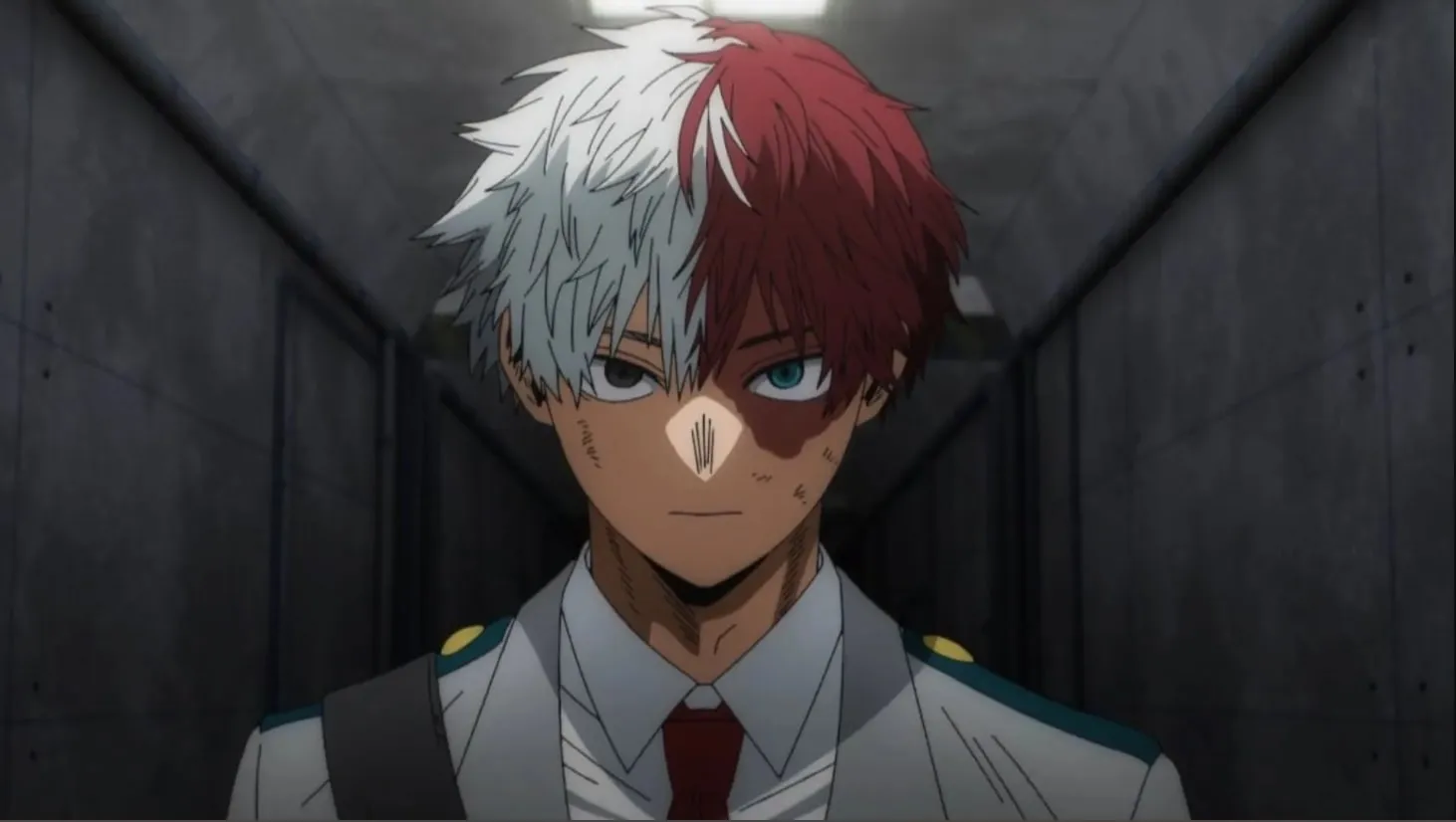 Kontras dua warna pada rambut jadi andalan Shoto Todoroki 